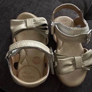 Toddler gold sandals